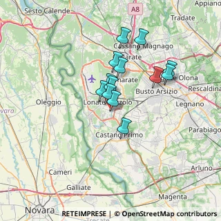 Mappa Via Francesco Baracca, 21015 Lonate Pozzolo VA, Italia (5.33385)