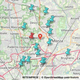 Mappa Via Varese, 20835 Muggiò MB, Italia (4.54063)