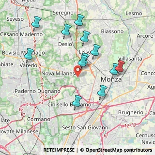 Mappa Via Varese, 20835 Muggiò MB, Italia (3.83083)