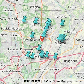 Mappa Via Varese, 20835 Muggiò MB, Italia (3.379)
