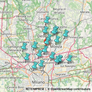 Mappa Via Varese, 20835 Muggiò MB, Italia (6.2995)