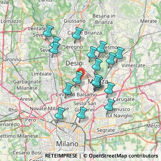 Mappa Via Varese, 20835 Muggiò MB, Italia (6.52889)