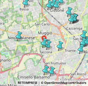 Mappa Via Varese, 20835 Muggiò MB, Italia (2.7585)