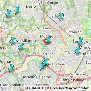 Mappa Via Varese, 20835 Muggiò MB, Italia (2.82917)