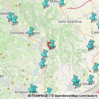 Mappa Via degli Alpini, 36070 Castelgomberto VI, Italia (6.9815)