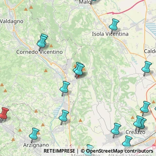 Mappa Via degli Alpini, 36070 Castelgomberto VI, Italia (6.8915)