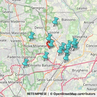 Mappa Via Bergamo, 20835 Muggiò MB, Italia (3.09769)