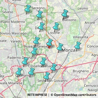 Mappa Via Bergamo, 20835 Muggiò MB, Italia (4.43706)