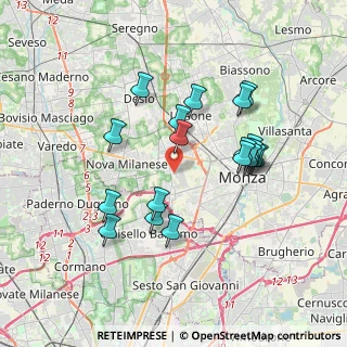 Mappa Via Bergamo, 20835 Muggiò MB, Italia (3.39895)