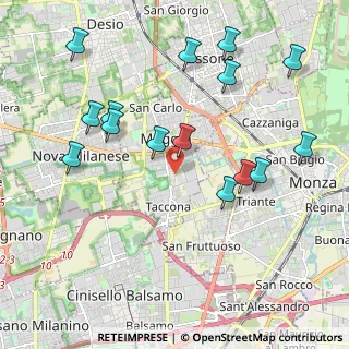 Mappa Via Bergamo, 20835 Muggiò MB, Italia (2.20867)