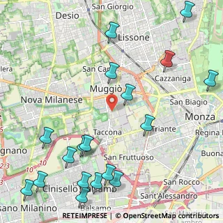 Mappa Via Bergamo, 20835 Muggiò MB, Italia (2.89)