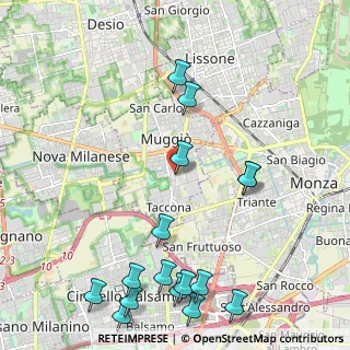 Mappa Via Bergamo, 20835 Muggiò MB, Italia (2.75125)