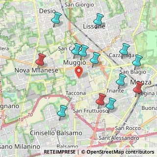 Mappa Via Bergamo, 20835 Muggiò MB, Italia (2.26231)