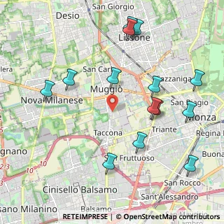 Mappa Via Bergamo, 20835 Muggiò MB, Italia (2.33571)