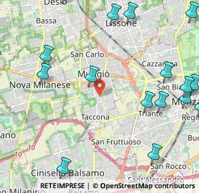 Mappa Via Bergamo, 20835 Muggiò MB, Italia (2.94375)