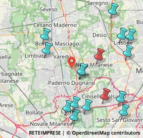 Mappa Via Guido Galli, 20037 Paderno Dugnano MI, Italia (4.9175)