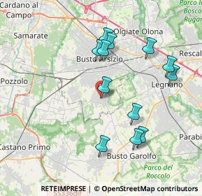 Mappa Via XXIV Maggio angolo viale della Ricordanza Borsano, 21052 Busto Arsizio VA, Italia (3.7225)