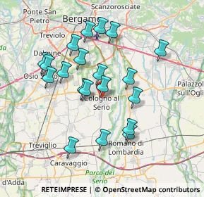 Mappa Via Don Battista Persico, 24055 Cologno Al Serio BG, Italia (6.802)