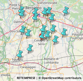 Mappa Via Don Battista Persico, 24055 Cologno Al Serio BG, Italia (7.26944)