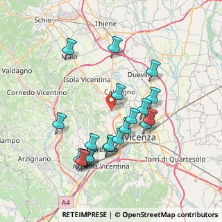 Mappa Via Giuseppe Verdi, 36030 Costabissara VI, Italia (7.3675)