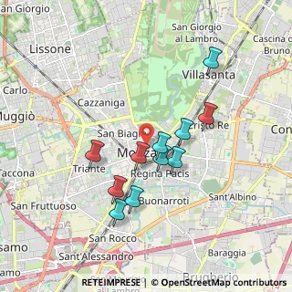 Mappa Piazza Giuseppe Garibaldi, 20052 Monza MB, Italia (1.56182)
