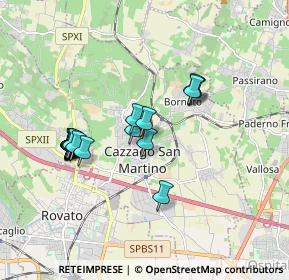 Mappa Via Duomo, 25046 Cazzago San Martino BS, Italia (1.677)