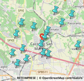 Mappa Via Duomo, 25046 Cazzago San Martino BS, Italia (2.12063)