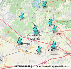 Mappa Via Duomo, 25046 Cazzago San Martino BS, Italia (3.76909)