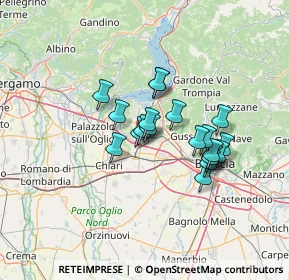 Mappa Via Duomo, 25046 Cazzago San Martino BS, Italia (10.254)