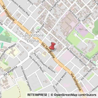 Mappa Corso Sempione, 191, 20028 San Vittore Olona, Milano (Lombardia)