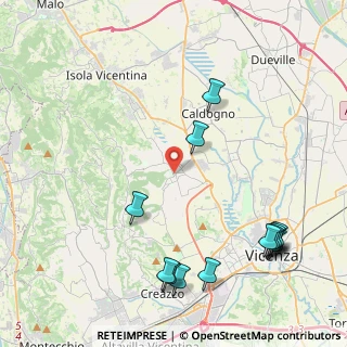 Mappa Via Giuseppe Mazzini, 36030 Costabissara VI, Italia (5.34231)