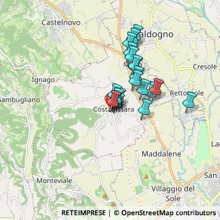 Mappa Via Giuseppe Mazzini, 36030 Costabissara VI, Italia (1.303)