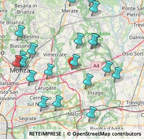 Mappa Via G. Parini, 20873 Cavenago di Brianza MB, Italia (9.2445)