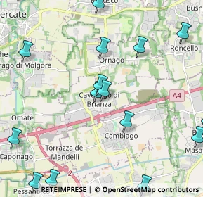 Mappa Via G. Parini, 20873 Cavenago di Brianza MB, Italia (2.92647)