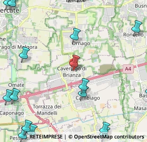 Mappa Via G. Parini, 20873 Cavenago di Brianza MB, Italia (3.4495)