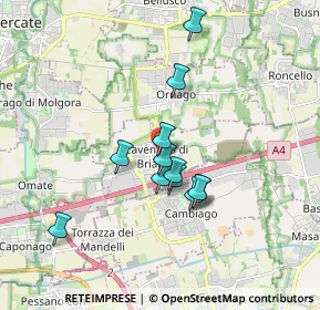 Mappa Via G. Parini, 20873 Cavenago di Brianza MB, Italia (1.41333)