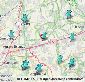 Mappa Via G. Parini, 20873 Cavenago di Brianza MB, Italia (5.53133)