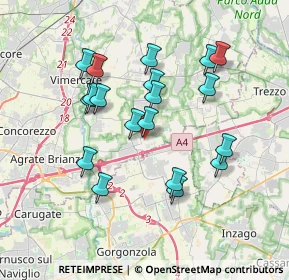 Mappa Via G. Parini, 20873 Cavenago di Brianza MB, Italia (3.36737)