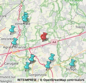 Mappa Via G. Parini, 20873 Cavenago di Brianza MB, Italia (4.83364)
