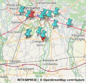 Mappa Via Brescia, 24055 Cologno Al Serio BG, Italia (7.40308)