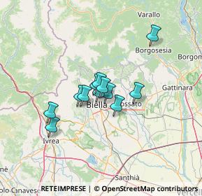 Mappa Via Chiebbia, 13845 Biella BI, Italia (8.38333)