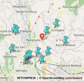 Mappa Via Chiebbia, 13845 Ronco Biellese BI, Italia (2.11615)