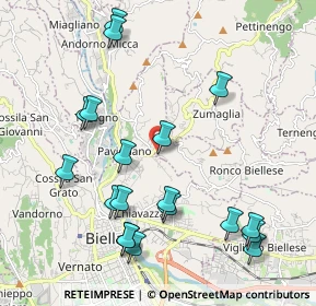 Mappa Via Chiebbia, 13845 Biella BI, Italia (2.28211)