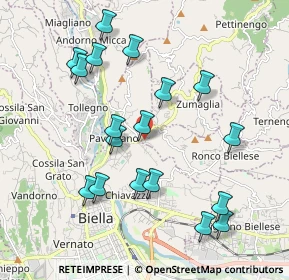 Mappa Via Chiebbia, 13845 Masserano BI, Italia (2.02278)