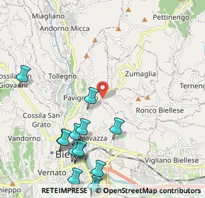 Mappa Via Chiebbia, 13845 Ronco Biellese BI, Italia (2.53462)
