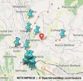 Mappa Via Chiebbia, 13845 Biella BI, Italia (2.316)
