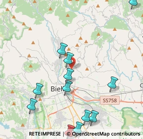 Mappa Via Chiebbia, 13845 Ronco Biellese BI, Italia (5.28769)