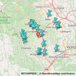 Mappa Strada di Brogliano, 36070 Brogliano VI, Italia (6.8435)