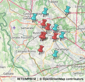 Mappa Via Pavia, 21052 Busto Arsizio VA, Italia (5.50167)