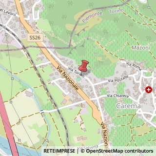 Mappa Via provinciale 27, 10010 Carema, Torino (Piemonte)